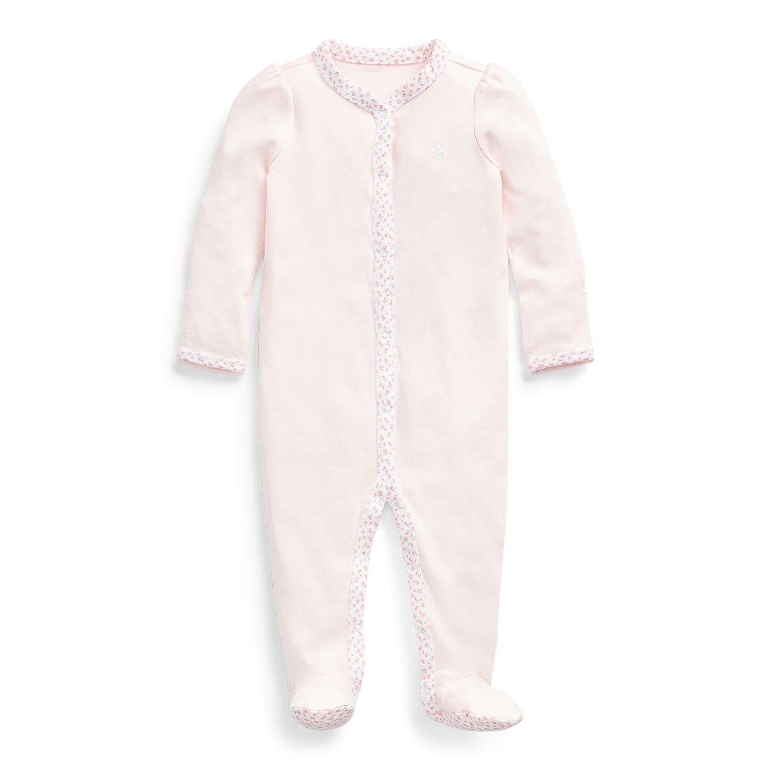 Polo Ralph Lauren Girl Solid One Piece Coverall 3-9M